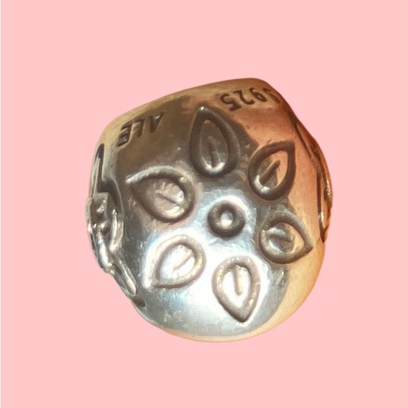 Pandora Flower with
Pearl Dangle Charm - Picture 2 of 6